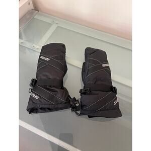 Gordini kids medium black goretex mittens snow ski snowboard winter waterproof